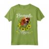 Girasole Beagle Mamma T-Shirt - Speciale Regalo per la Festa della Mamma - Maglietta Donna con Scritta Beagle Mom