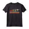 Kick Boxing Evolution of Man Vintage Retro Donne Reg Maglietta - Ideale Regalo per gli Amanti del Kickboxing - Stile Vintage Divertente