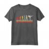 Kick Boxing Evolution of Man Vintage Retro Donne Reg Maglietta - Ideale Regalo per gli Amanti del Kickboxing - Stile Vintage Divertente