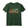 Kick Boxing Evolution of Man Vintage Retro Donne Reg Maglietta - Ideale Regalo per gli Amanti del Kickboxing - Stile Vintage Divertente