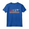 Kick Boxing Evolution of Man Vintage Retro Donne Reg Maglietta - Ideale Regalo per gli Amanti del Kickboxing - Stile Vintage Divertente