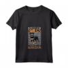 Donna Corridore e Beauceron Maglietta con Collo a V - Slogan Miles of Smiles - Ideale per Amanti della Corsa e dei Cani Beauceron