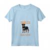 Donna Corridore e Beauceron Maglietta con Collo a V - Slogan Miles of Smiles - Ideale per Amanti della Corsa e dei Cani Beauceron