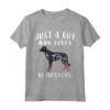 Sono solo un ragazzo che ama gli amanti dei cani Beaucerons Maglietta - Ideale per gli Amanti dei Cani - Regalo Perfetto per Amici e Familiari
