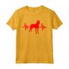 Beauceron Maglietta - Abbigliamento e Accessori per Cani Beauceron - Battito Cardiaco Rosso per Mamma e Papà