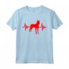 Beauceron Maglietta - Abbigliamento e Accessori per Cani Beauceron - Battito Cardiaco Rosso per Mamma e Papà