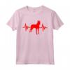 Beauceron Maglietta - Abbigliamento e Accessori per Cani Beauceron - Battito Cardiaco Rosso per Mamma e Papà