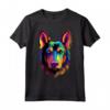 Colorato Beauceron Face Cute Puppy Dog Lover Nero Maglietta - Ideale per Amanti dei Cani - Acquista Online!
