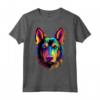Colorato Beauceron Face Cute Puppy Dog Lover Nero Maglietta - Ideale per Amanti dei Cani - Acquista Online!