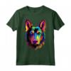 Colorato Beauceron Face Cute Puppy Dog Lover Nero Maglietta - Ideale per Amanti dei Cani - Acquista Online!