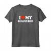 I Love My Beauceron - Maglietta per Amanti dei Cani Beauceron - Ideale per Proprietari di Cani