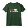 I Love My Beauceron - Maglietta per Amanti dei Cani Beauceron - Ideale per Proprietari di Cani