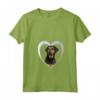 Donna Beauceron - Amante del Cuore del Cane - Maglietta Beauceron con Collo a V - Ideale per Regalo Natalizio