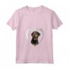 Donna Beauceron - Amante del Cuore del Cane - Maglietta Beauceron con Collo a V - Ideale per Regalo Natalizio