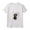 Donna Beauceron - Amante del Cuore del Cane - Maglietta Beauceron con Collo a V - Ideale per Regalo Natalizio