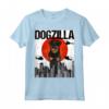 Chienzilla Dogzilla Giapponese Beauceron Maglietta - Funny Vintage per Amanti dei Cani e Appassionati della Cultura Giapponese