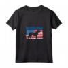 Donna Bandiera Americana HapTiger Maglietta con Collo a V - Regalo Compleanno per Amanti di HapTiger - Design American Flag