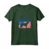 Donna Bandiera Americana HapTiger Maglietta con Collo a V - Regalo Compleanno per Amanti di HapTiger - Design American Flag