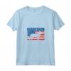 Donna Bandiera Americana HapTiger Maglietta con Collo a V - Regalo Compleanno per Amanti di HapTiger - Design American Flag