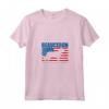 Donna Bandiera Americana HapTiger Maglietta con Collo a V - Regalo Compleanno per Amanti di HapTiger - Design American Flag