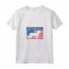 Donna Bandiera Americana HapTiger Maglietta con Collo a V - Regalo Compleanno per Amanti di HapTiger - Design American Flag