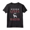Questa ragazza ama il suo amante dei cani Beauceron Maglietta - Regalo per gli Amanti dei Cani e Allevatori - Ideale per Natale o Compleanno