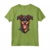 Beauceron Berger de Beauce Bas Rouge | Cartoon Artwork Maglietta - Leggera e Divertente - Ideale per gli Amanti dei Cani