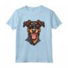 Beauceron Berger de Beauce Bas Rouge | Cartoon Artwork Maglietta - Leggera e Divertente - Ideale per gli Amanti dei Cani