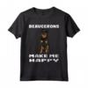 Cani Mi Dendono Felice - Cane Da Pastore Di Beauce Maglietta - Indumento Divertente per Amanti dei Cani Beauceron