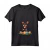 Donna Beauceron Cane Razza Buona Pasqua Uomini Donne Bambini Maglietta con Collo a V - Happy Easter Beauceron Dog Breed - Ideale per Festeggiare con la Famiglia