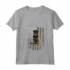 Camo Bandiera Americana Beauceron Maglietta con Collo a V - Abbigliamento Cani 4th Of July USA - Ideale per Festeggiare l'Indipendenza