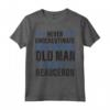 Vecchio con un Beauceron Divertente - T-shirt Retrò per Uomini Anziani - Regalo Natale o Compleanno