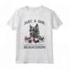 Beauceron - Camicia per Cani Just A Girl Who Loves Her - Maglietta Taglio Classico per Amanti del Beauceron