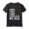 Scusa se non posso avere piani con il mio cane Beauceron - Maglietta divertente per amanti dei cani - Regalo ideale per amici e familiari