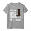 Scusa se non posso avere piani con il mio cane Beauceron - Maglietta divertente per amanti dei cani - Regalo ideale per amici e familiari