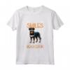 Corridore e Beauceron Maglietta - Miles of Smiles - Ideale per gli Amanti del Jogging con Cani Beauceron