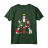 Bedlington Terrier Christmas Tree Dog Funny Gift Maglietta - Regalo Carino per Amanti dei Cani - Ideale per le Festività Natalizie