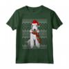 Ugly Christmas Xmas Bedlington Terrier Natale Maglietta - Regalo Divertente per Cani - Cane Santa Claus Hat
