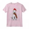 Ugly Christmas Xmas Bedlington Terrier Natale Maglietta - Regalo Divertente per Cani - Cane Santa Claus Hat