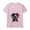Donna Bedlington Terrier Dog 4 luglio America USA Bandiera Maglietta con Collo a V - Regalo per Proprietari di Cani - Ideale per Natale o Ringraziamento