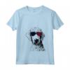 Donna Bedlington Terrier Dog 4 luglio America USA Bandiera Maglietta con Collo a V - Regalo per Proprietari di Cani - Ideale per Natale o Compleanni