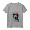 Donna Bedlington Terrier Dog 4 luglio America USA Bandiera Maglietta con Collo a V - Regalo per Proprietari di Cani - Ideale per Natale o Compleanni