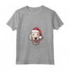 Bedlington Terrier Dog Divertente Woofy Christmas - Maglietta Semplice con Collo a V - Il Miglior Regalo di Natale per gli Amanti del Bedlington Terrier