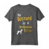 My Wizard is Bedlington Terrier - Maglietta per Proprietari di Bedlington Terrier - Design Magico per Amanti della Magia e dei Cani
