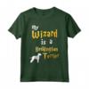 My Wizard is Bedlington Terrier - Maglietta per Proprietari di Bedlington Terrier - Design Magico per Amanti della Magia e dei Cani