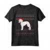 Bedlington Terrier Natale Maglietta - Design Natalizio con Cane Santa - Regalo Perfetto per Mamma o Papà Bedlington