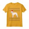 Bedlington Terrier Natale Maglietta - Design Natalizio con Cane Santa - Regalo Perfetto per Mamma o Papà Bedlington