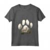 Donna Bedlington Terrier Mountain Paw Design Cane Mamma Papà Maglietta con Collo a V - Regalo per Amanti dei Cani - Ideale per Natale, Ringraziamento o Compleanni