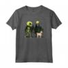 Divertente Cane Bedlington Terrier con UFO Alien - Maglietta per Amanti dei Cani e Credenti Alieni - Regalo Unico per Natale e Compleanni
