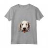 Donna Cane di razza cucciolo Bedlington Terrier in vena di coccole - Maglietta con Collo a V per Amanti dei Cani